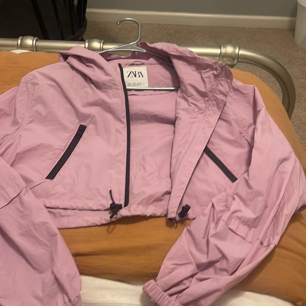 ZARA, windbreaker croppedtop, worn once.